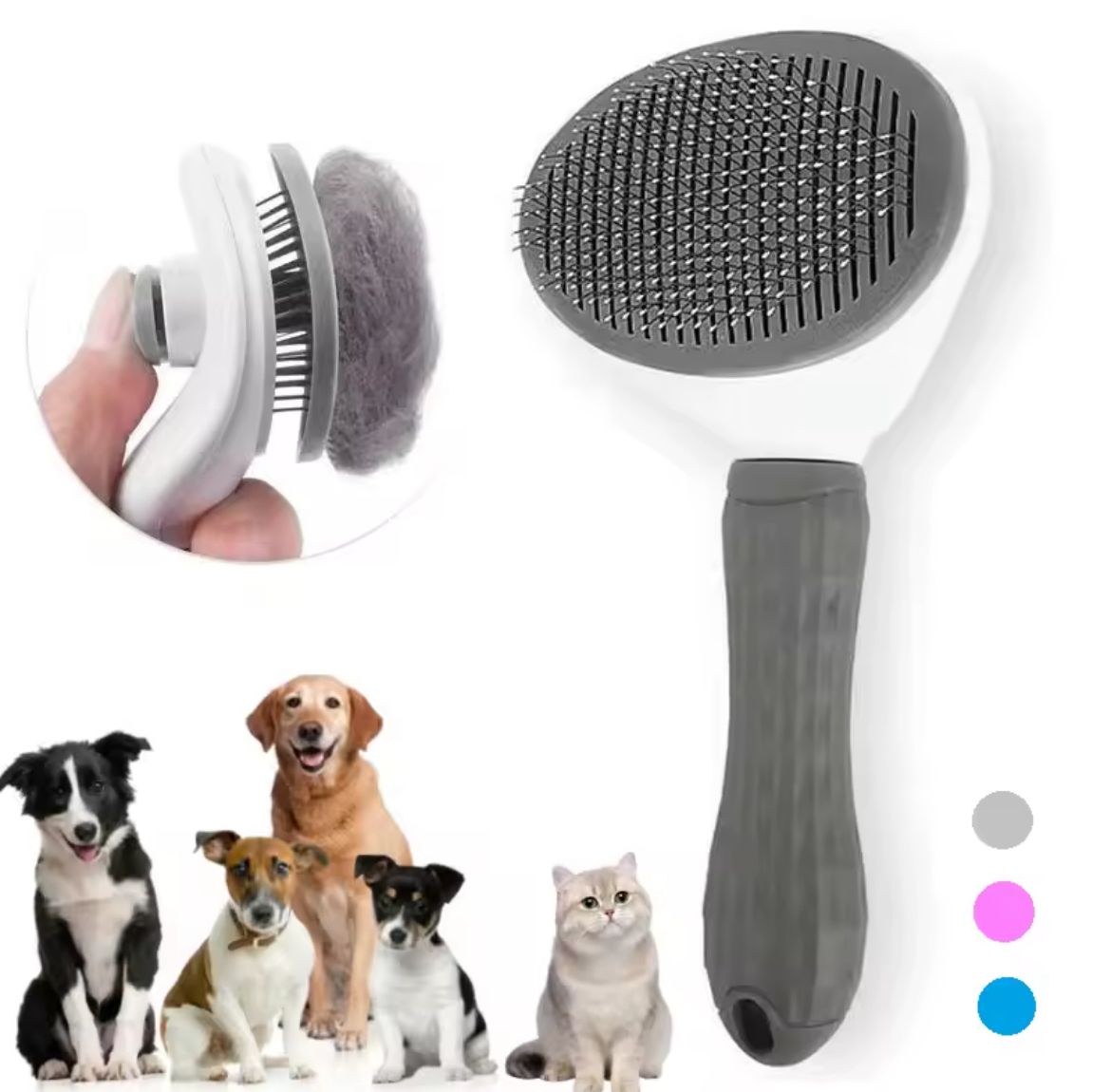 Spazzola AutoPulente Primalis-Cura Facile Per Cani Gatti